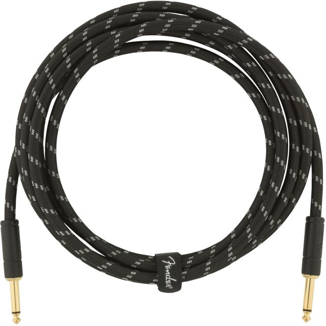 Deluxe Series Instrument Cable Straight/Straight 10' Black Tweed