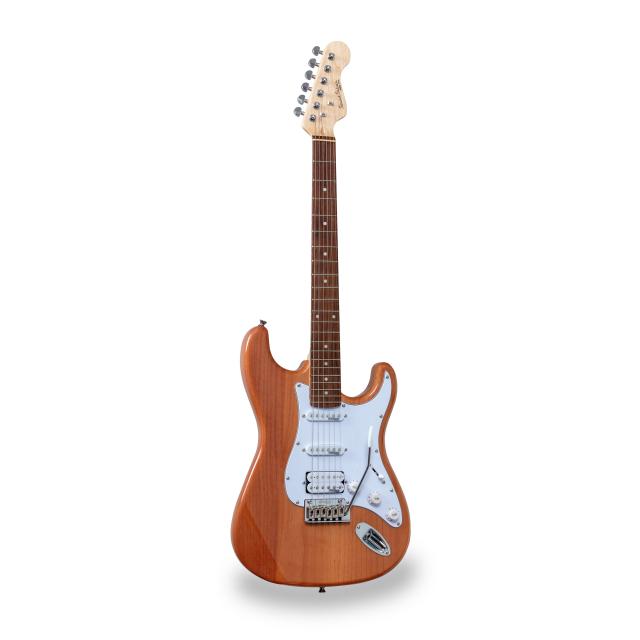Double cutaway electric guitar with 2 single coils + splittable humbucker and self-locking tuners (Wilkinson equipped)