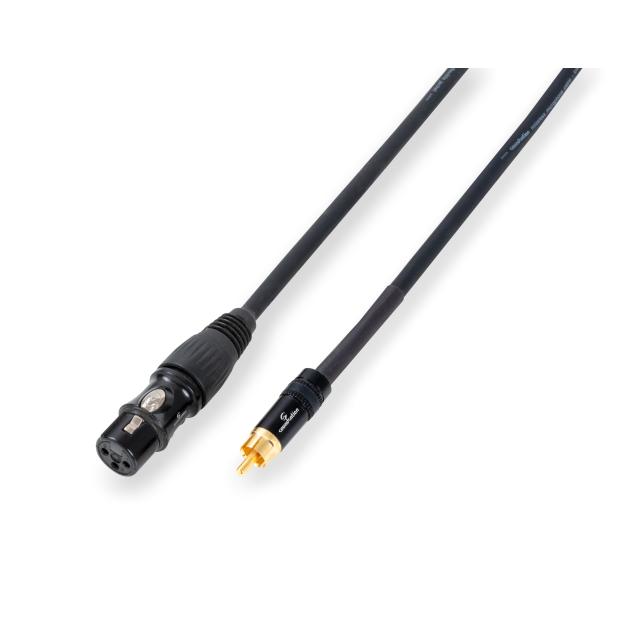Cavo patch bilanciato Wiremaster XLR(F)-RCA / 0.9mt
