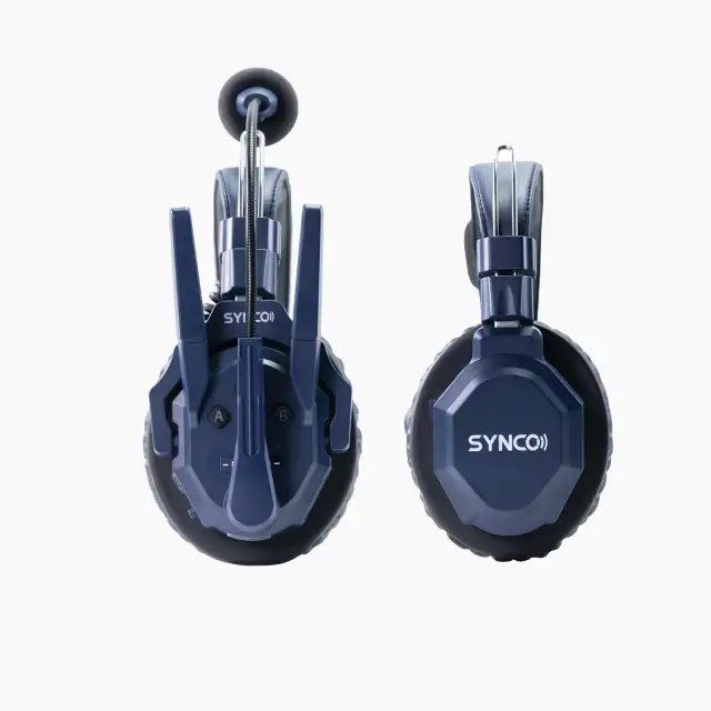 (1x unit, single-ear) 2-Way Intercom Communication Headset, 500m Transmission Range with Master-Free Connection, App Control, Team Expansion and Smart Group Management