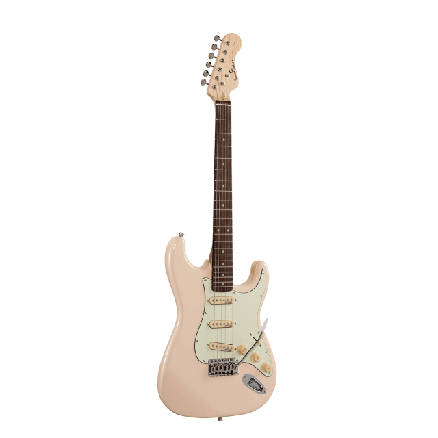 Double cutaway electric guitar with 3 single coils and vintage tuners (Wilkinson equipped, eco-rosewood fretboard)