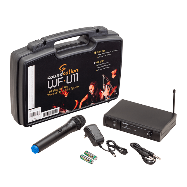 UHF Plug & Play Hand-Held Wireless Microphone System (Freq. 863.05 MHz)