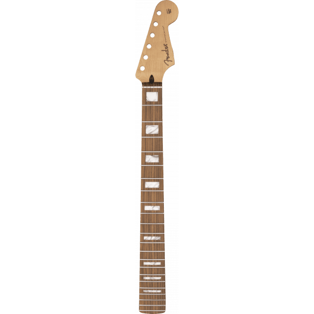 Player series stratocaster® neck w/block inlays, 22 medium jumbo frets, pau ferro