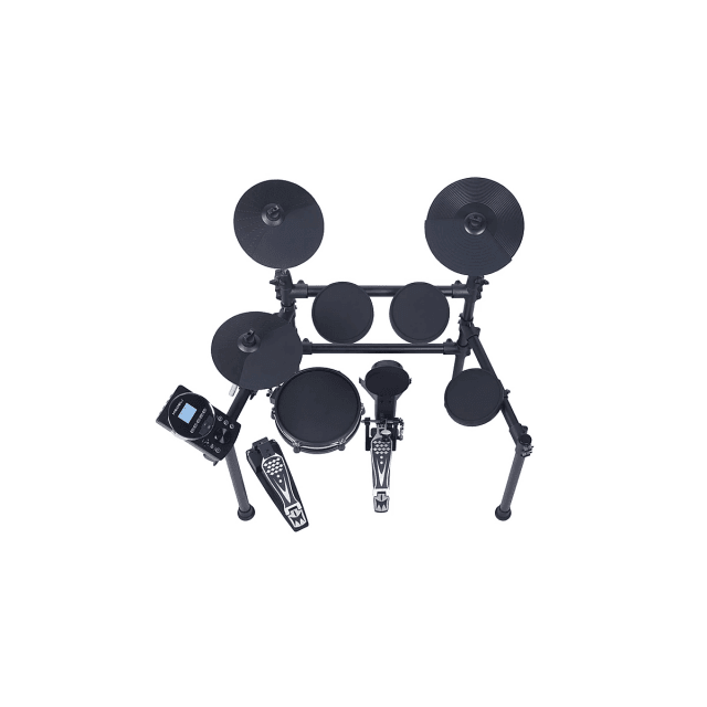 Batteria elettronica compatta ed elegante con snare MESH da 10" a 2 zone ed espandibiltà a 2 Crash e 4 Tom.