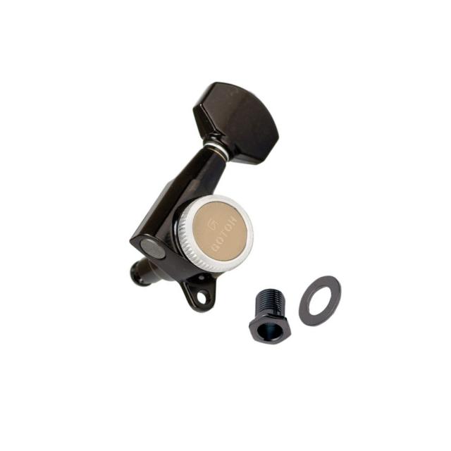 Electric Guitar Machine Heads, L6, Magnum Lock Series, CK Cosmo Black