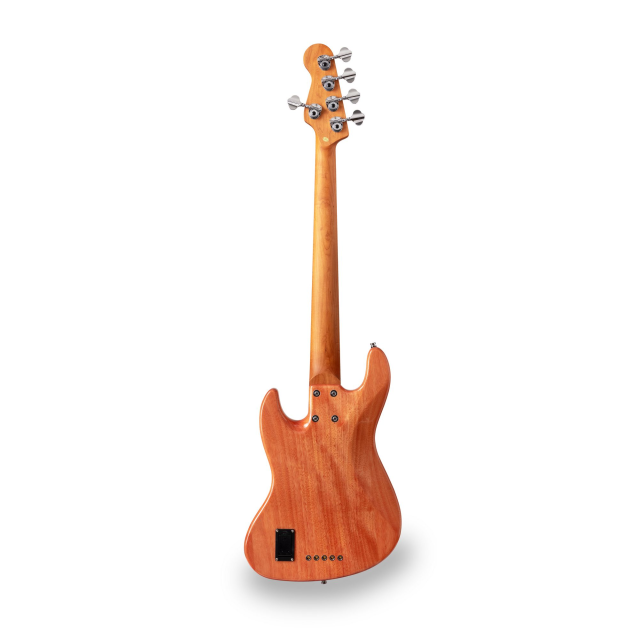 Electric bass with roasted maple freboard and neck (5 strings)