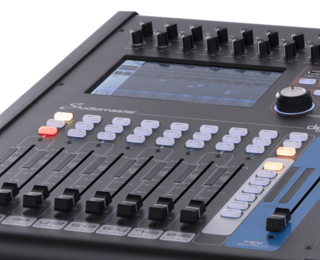 Here come the digital mixers from Studiomaster: The star of today's show is Digitrack 18!