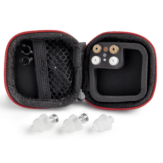 Kit auricolari per protezione uditiva con 3 filtri attenuazione -  Black Edition