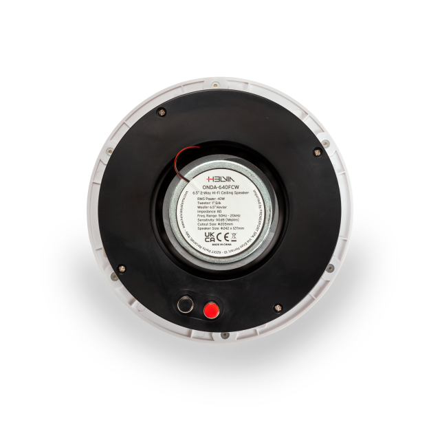 40W 8ohm 2-Way Hi-Fi Ceiling Speaker with Frameless Grille