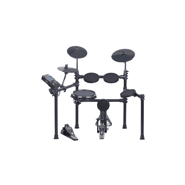 Electronic Drum Set compact and elegant with 10" 2 zone MESH snare and expandibilty to 2 Crash and 4 Tom  