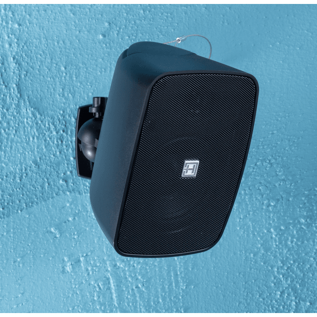 4" Waterproof 2-way Passive Wall-Mount Speaker Pair, Black