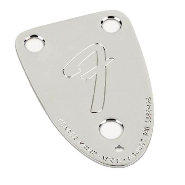 Fender Parts Anni '70 Vintage-Style 3-Bolt "F" timbrato Manico per chitarra Chrome