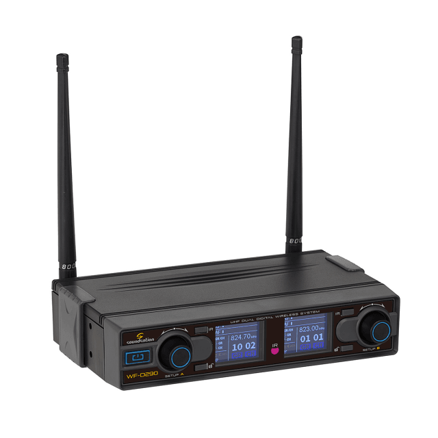 UHF Dual Digital Wireless Microphone System - A2 Band (606-613.5MHz)
