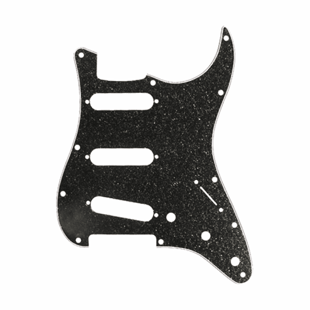 Strat Pickguard Black Sparkle (S-S-S)