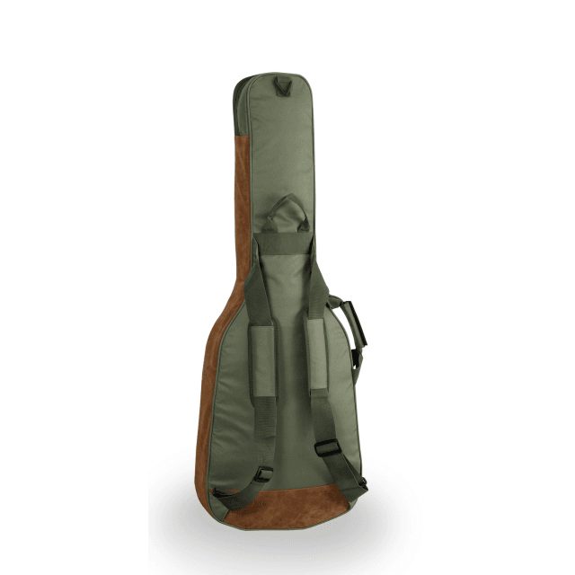 Borsa chitarra elettrica con inserti in pelle suede