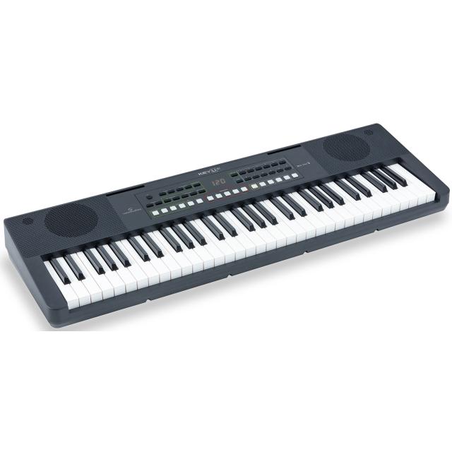 Arranger keyboard with 61 touch-sensitive keys and rechargeable Lithium battery
