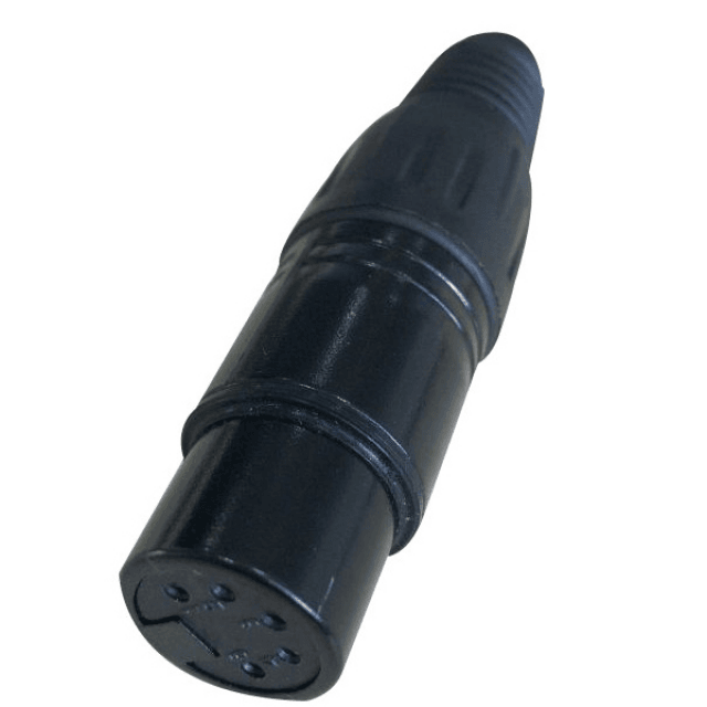 XLR 5P-F connector