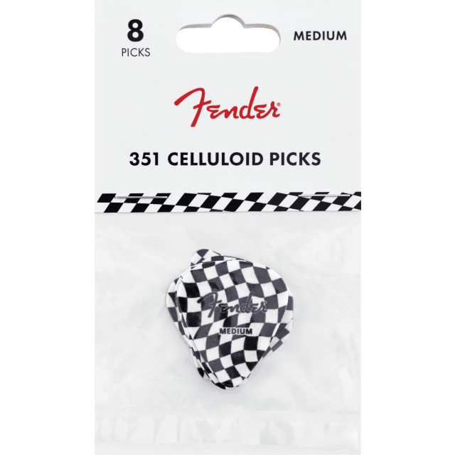 351 Celluloid Picks, Checkerboard, (8 pcs.)