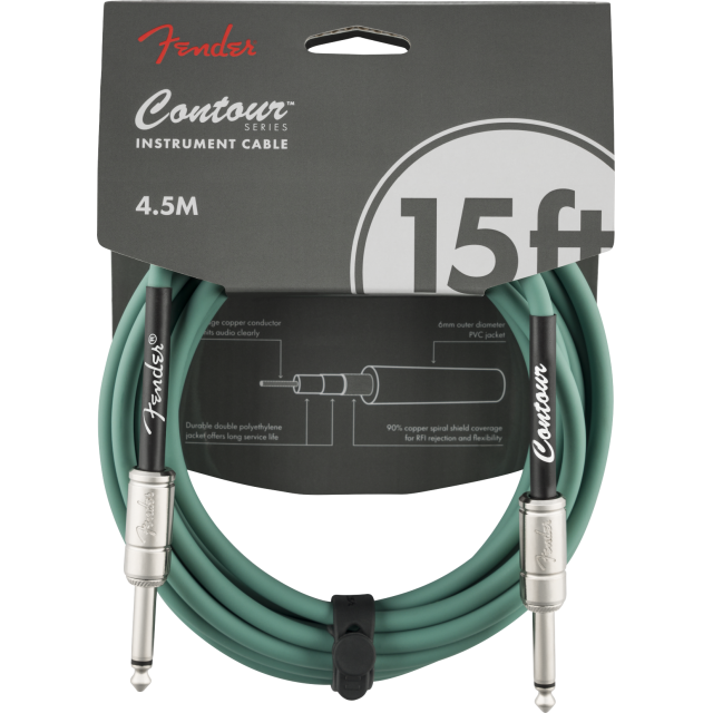 Cavo per strumenti serie Contour™, 15' (4.5m) Cable, Sherwood Green 0990571046
