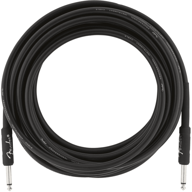 Professional Series Instrument Cable Straight/Straight 18.6' Black