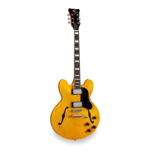 Chitarra semiacustica double cutaway con Humbucker
