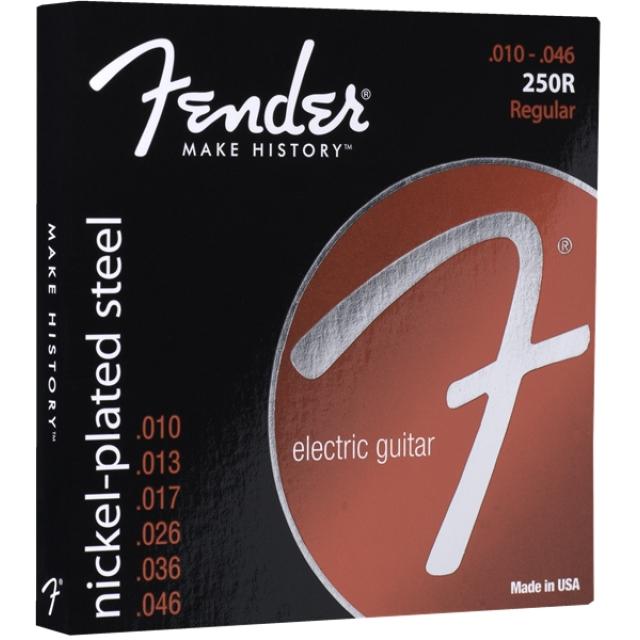 Super 250 Guitar Strings, Nickel Plated Steel, Ball End, 250R Gauges .010-.046, (6)