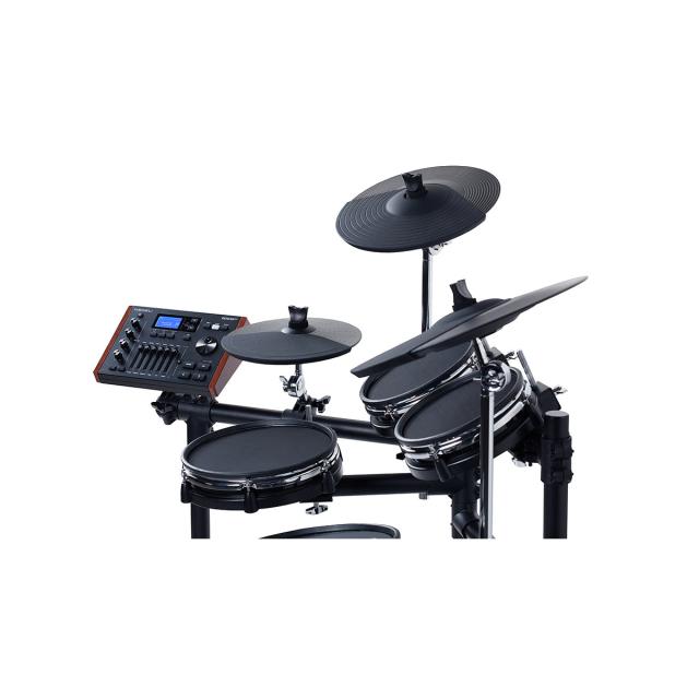 Compact and elegant Electronic Drum including "PURE DRUM" technology and consisting of 1 Snare, 3 Tom and Kick trigger all with Mesh Head.