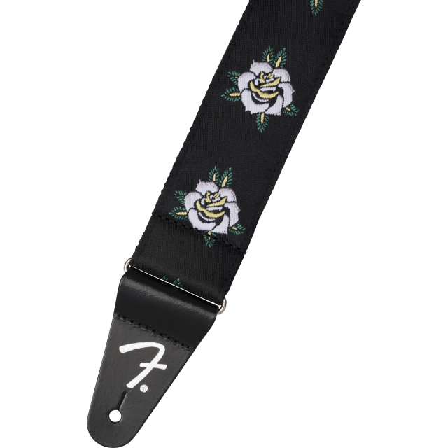 Tracolla Fender 2" rose strap, White 0990638023