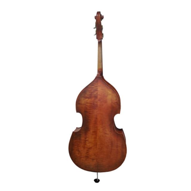 Contrabbasso Virtuoso Pro 3/4 artigianale con tavola in abete massello e fondo e fasce in acero fiammato