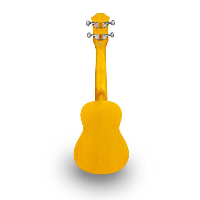Ukulele soprano con disegno intarsiato e borsa