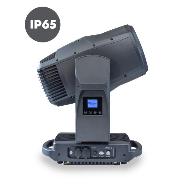 Set da 2 teste mobili Beam&wash IP66 con flight case