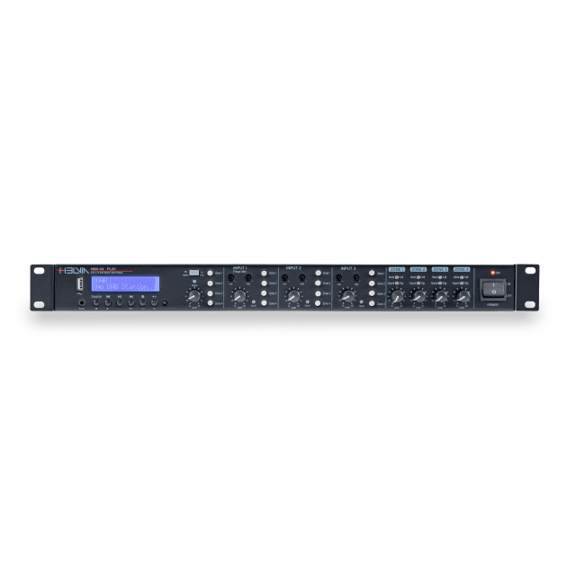Mixer 1U Rack a Matrice con 4-Ingressi e 4 Zone con Multi-Player