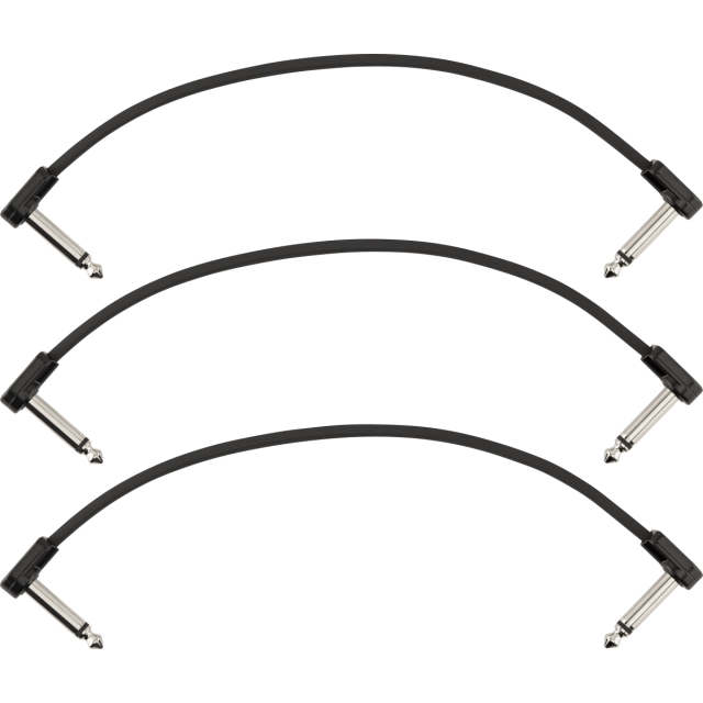 Pack da 3 cavi Patch Fender Blockchain 8", Angled/Angled