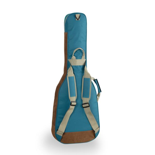Borsa chitarra elettrica con inserti in pelle suede