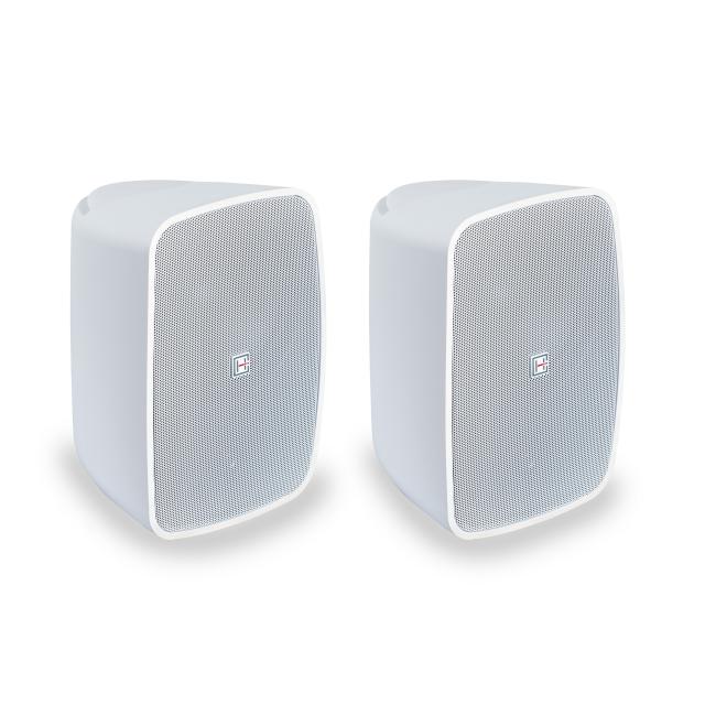 Coppia di diffusori attivi da parete a 2 vie da 5,25” con controllo BT, Bianco