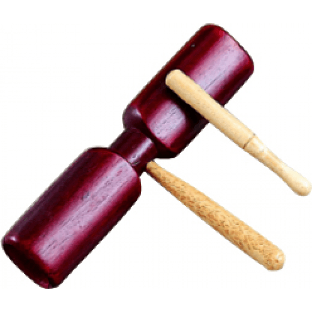 Doppio Tone Block con battente in Legno Scuro