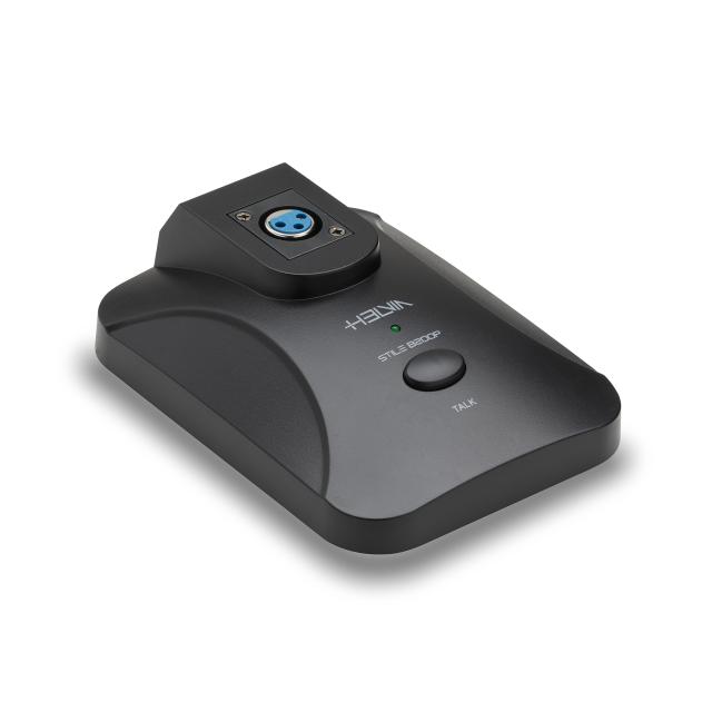 Base universale per Microfoni a Collo d'Oca con Tasto Push-to-Talk