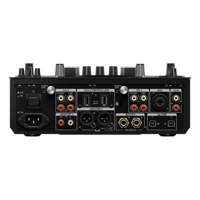 Professional scratch style 2-channel DJ mixer