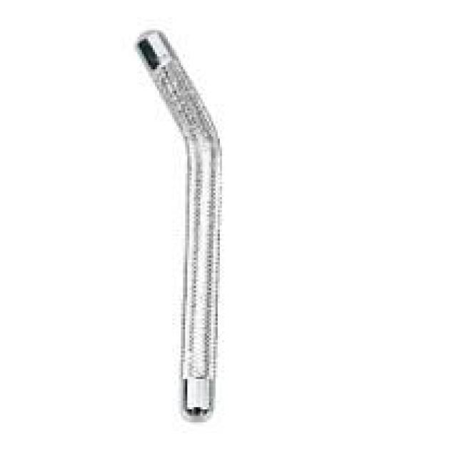 Angled rod for accessories and percussion attachment