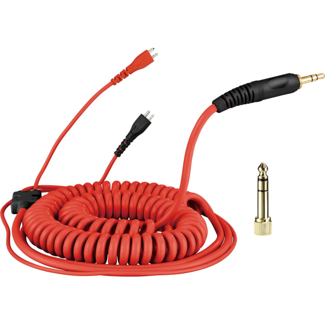 Spiral Cord DeLuxe for Sennheiser HD 25 - 3,5m - red