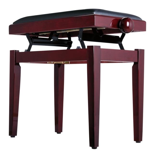 Adjustable glossy finish piano bench