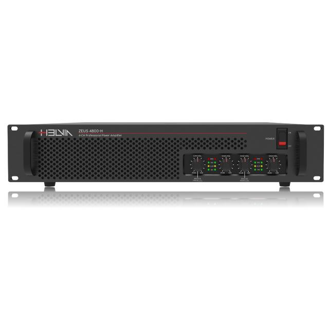 4 x 800W @ 8ohm / 4 x 1050W @ 4ohm Professional Class-H Power Amplifier