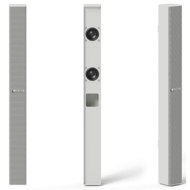 Altoparlante attivo full-range ultracompatto 2x2" (colore Bianco)