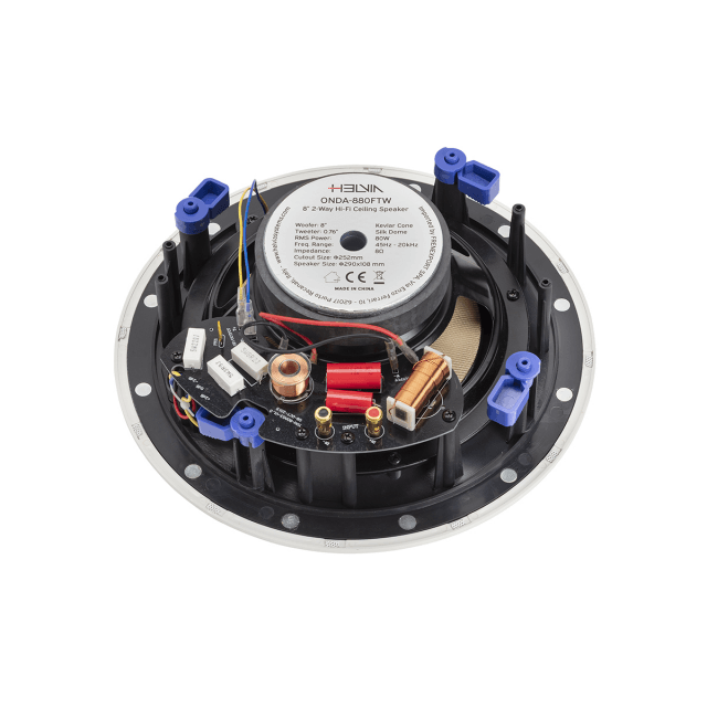 Altoparlante 8" Hi-Fi 2-Vie Coassiale a Bassa Impedenza da incasso