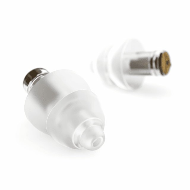 Kit auricolari per musicisti uditiva con 2 filtri attenuazione e travelbox