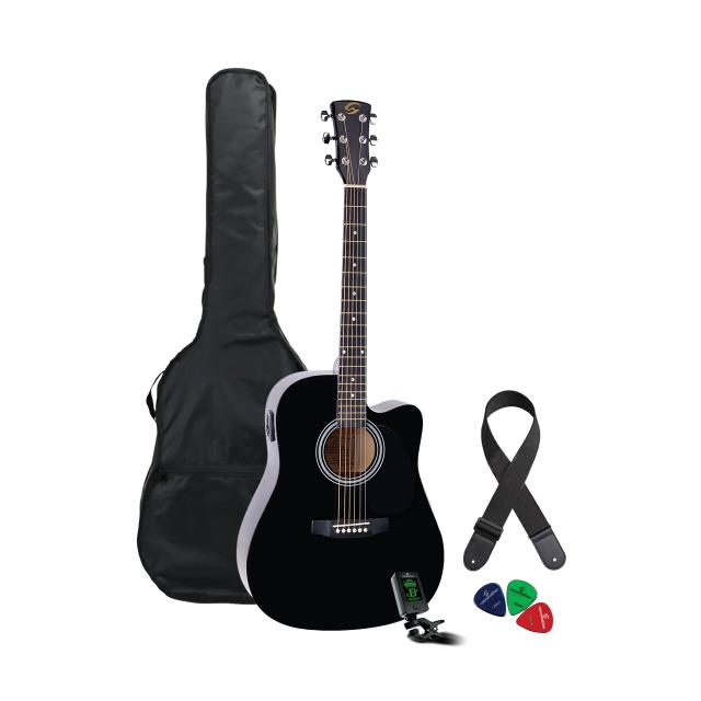 Guitar pack acustico - Black