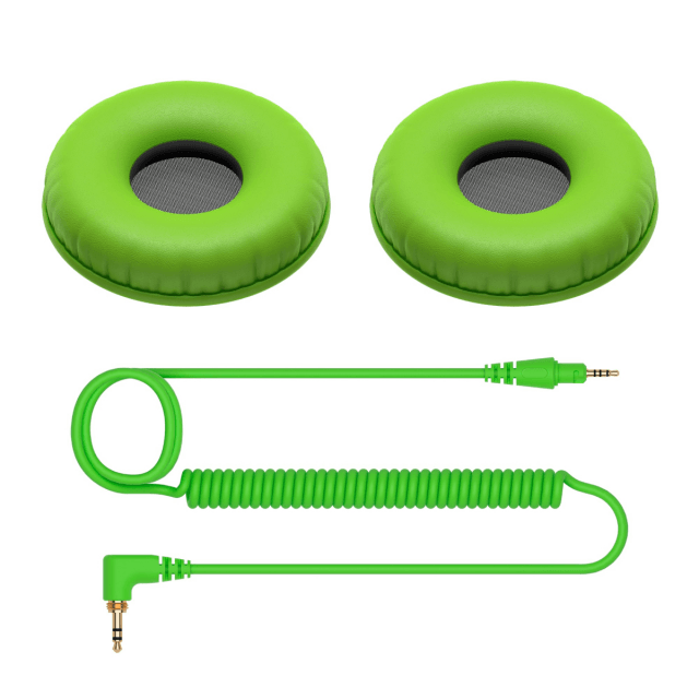 Color variation coiled cable and ear pads for HDJ-CUE1