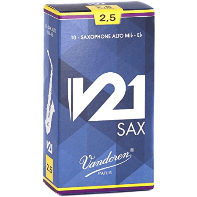 2,5 Alto Saxophone Reeds V21 Pack 10pcs