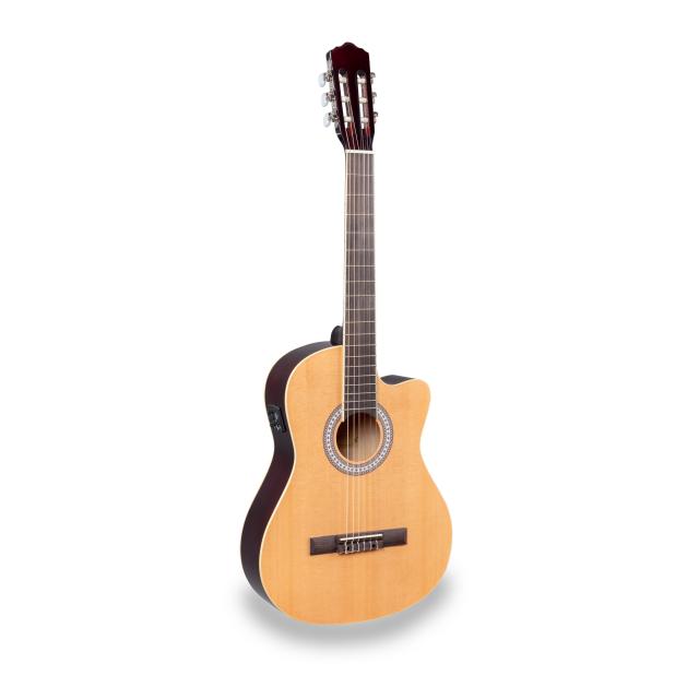 4/4 Classic guitar with spruce top (active cutaway)