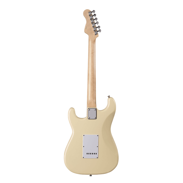 Chitarra elettrica double cutaway con 2 single coil + humbucker splittabile e meccaniche autobloccanti (equipaggiata Wilkinson, tastiera acero)